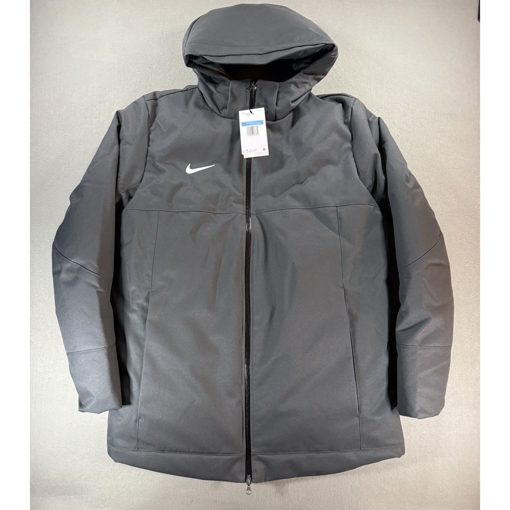 Size M - NWT Mens NIKE 550 STORM-FIT Down Fill Parka Jacket Dark Grey DJ6526-060